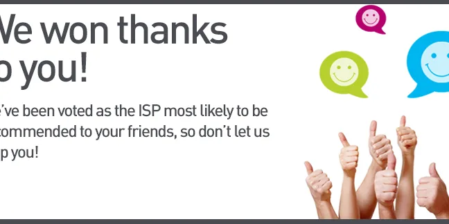 Webafrica voted best ISP to recommend to your friends