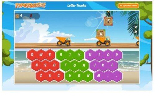 Typing games for kids