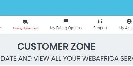How to Use Your Webafrica Customer Zone – 2018